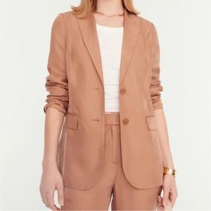 J. Crew Drapey Cupro-blend Blazer Size 0